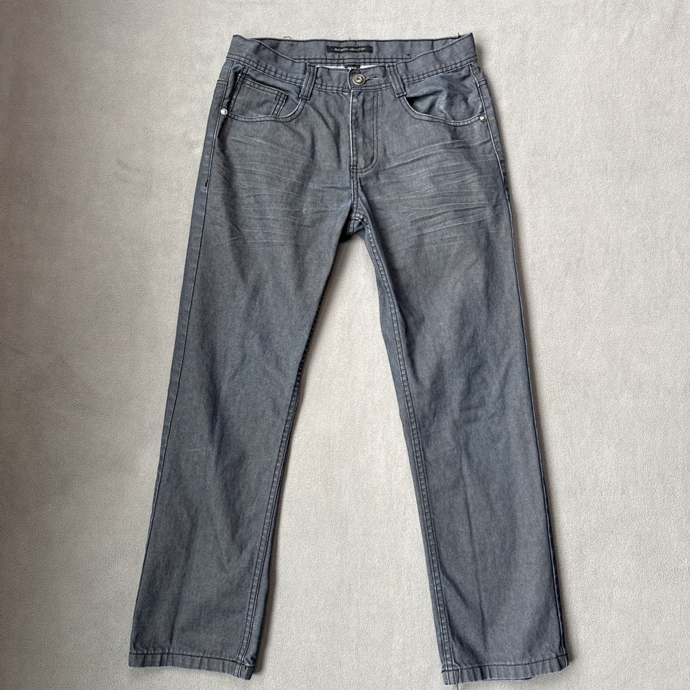 Southpole Jeans Mens 32x29 Gray Straight Authentic Collection Low Rise‎ Hemmed